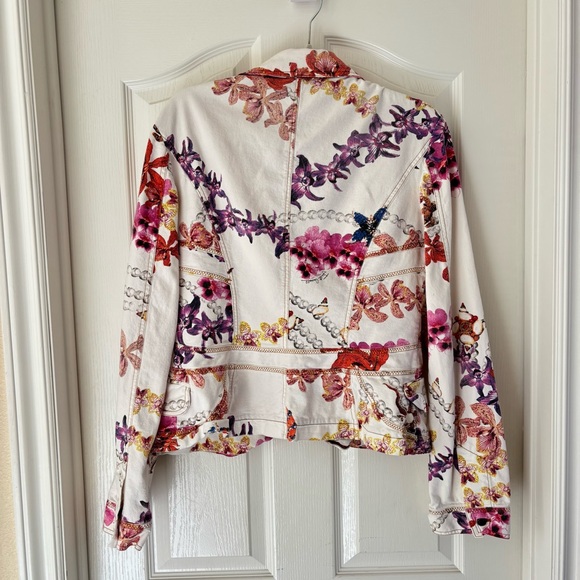 Roberto Cavalli Just Cavalli white floral jacket - Picture 2 of 3
